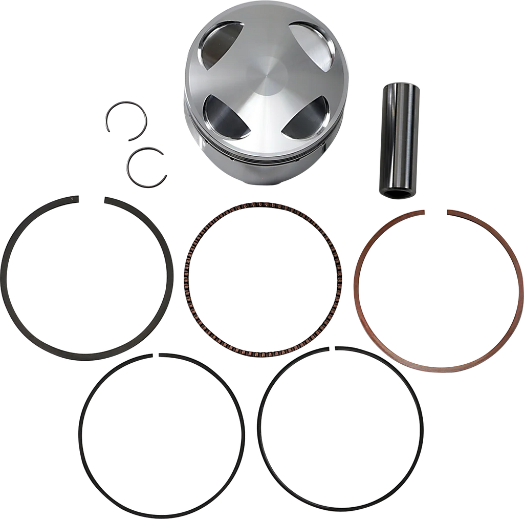KB Performance Motorcycle Pistons Piston Kit - 124" - +.005" - M8 KB576LCA.005 - Side View
