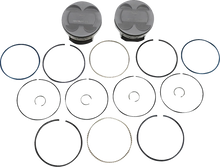 Load image into Gallery viewer, KB Performance Motorcycle Pistons Piston Kit - 124" - Standard - M8 KB576LCA.STD - Main Product View