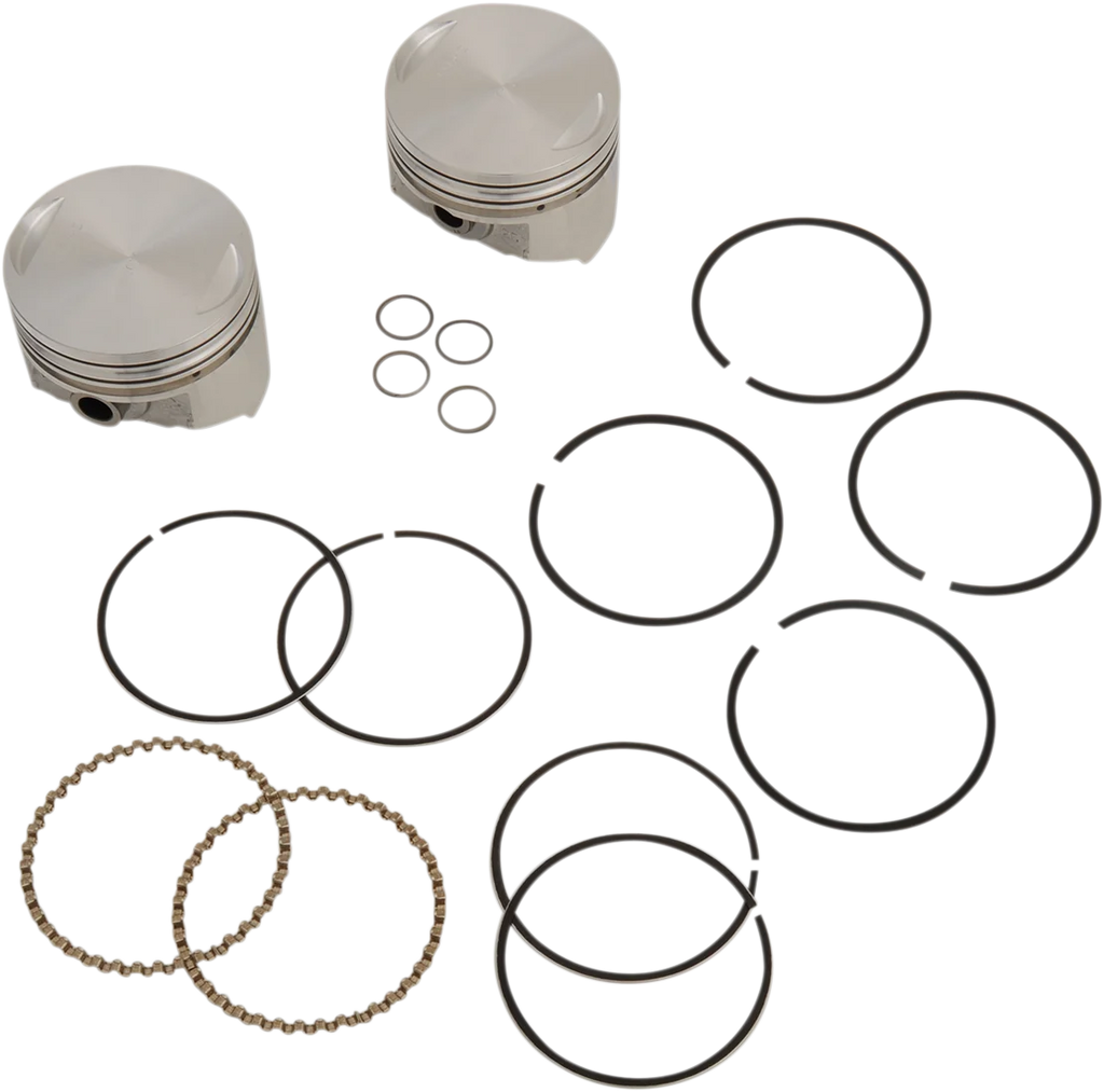 KB Performance Motorcycle Pistons Piston Kit KB258.010 - Main Product View
