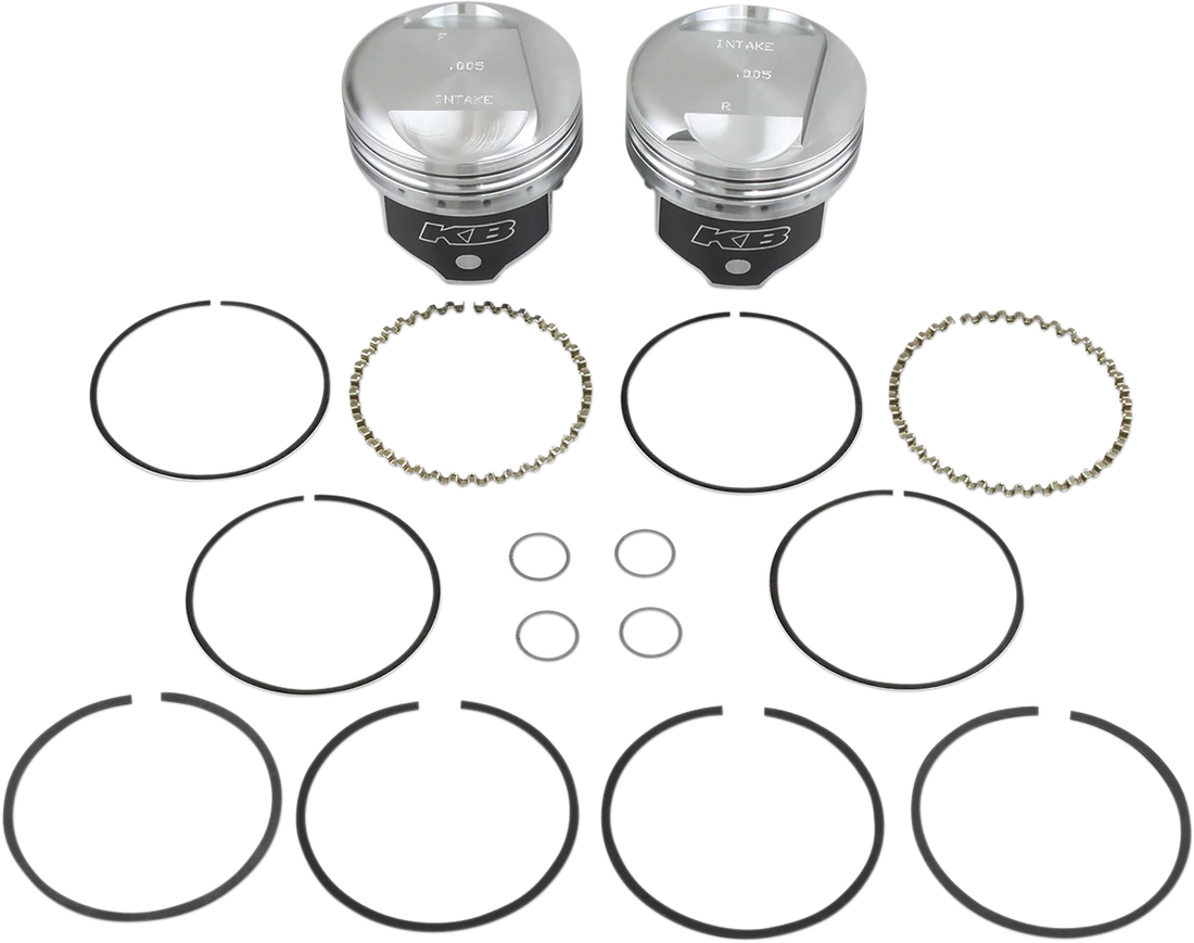 KB Performance Motorcycle Pistons Piston Kit KB266.005 - Side View