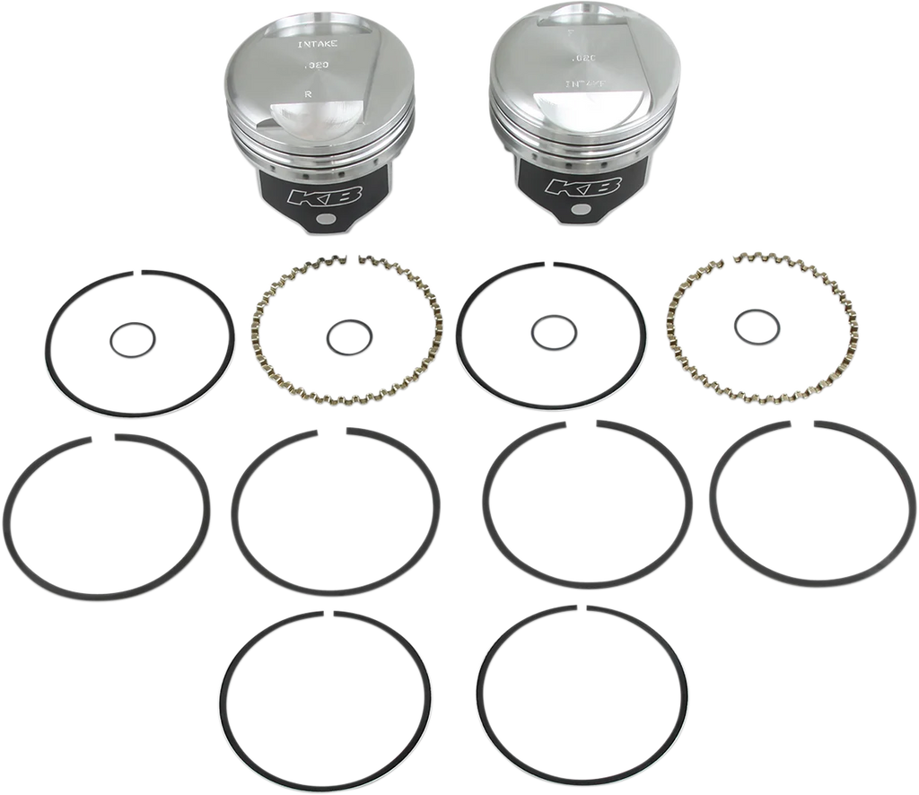 KB Performance Motorcycle Pistons Piston Kit KB266.020 - Main Product View
