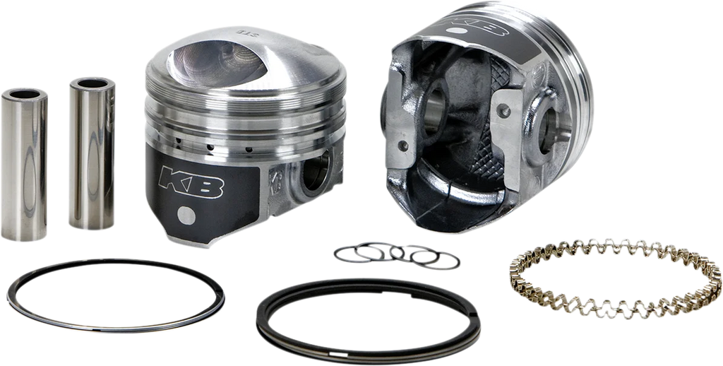 KB Performance Motorcycle Pistons Piston Kit KB266.STD - Side View