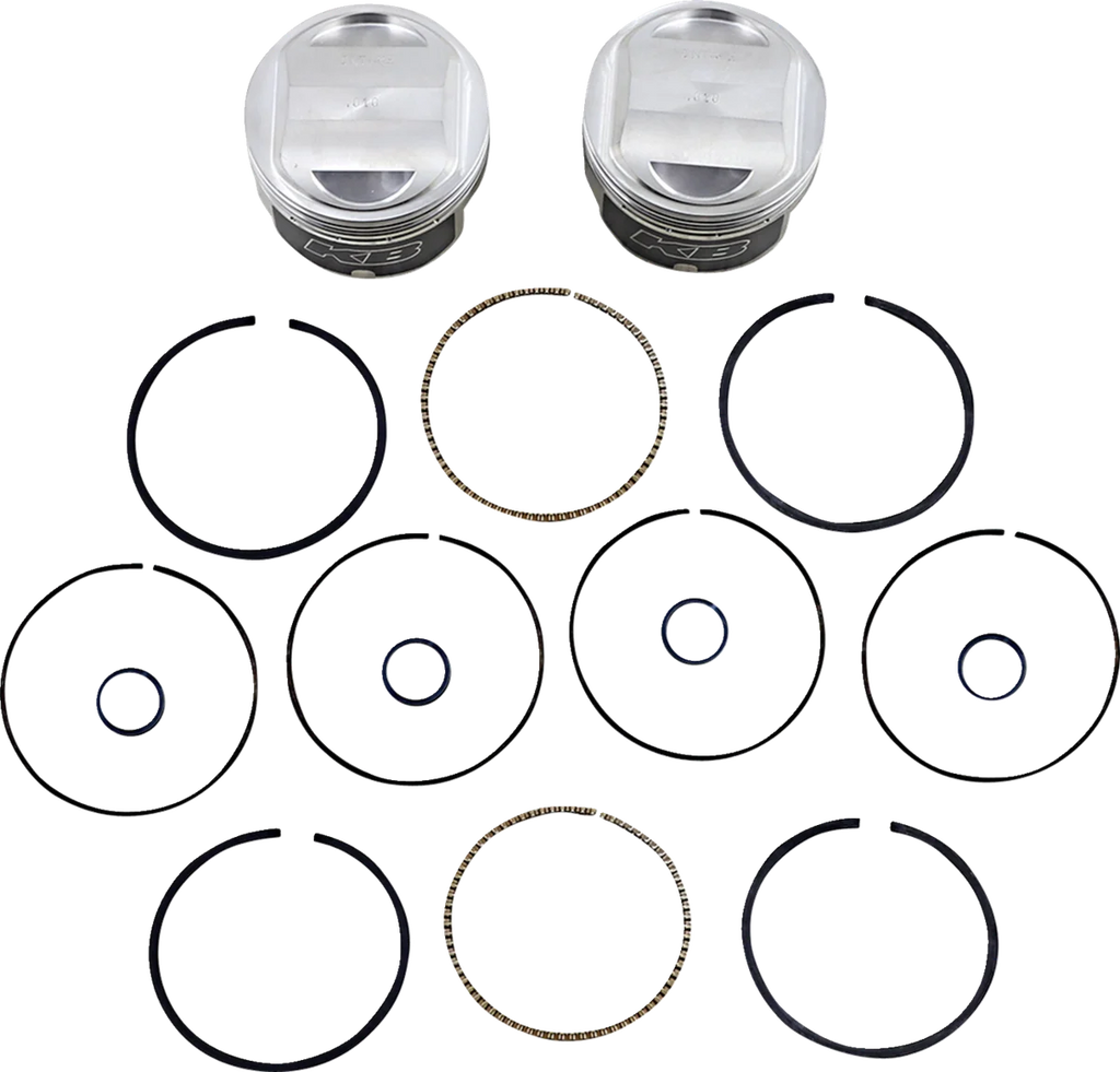 KB Performance Motorcycle Pistons Piston Kit KB272.STD - Side View