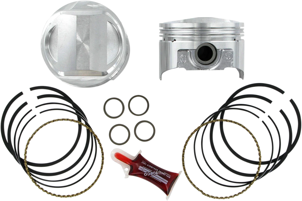 KB Performance Motorcycle Pistons Piston Kit KB297.020 - Detail View