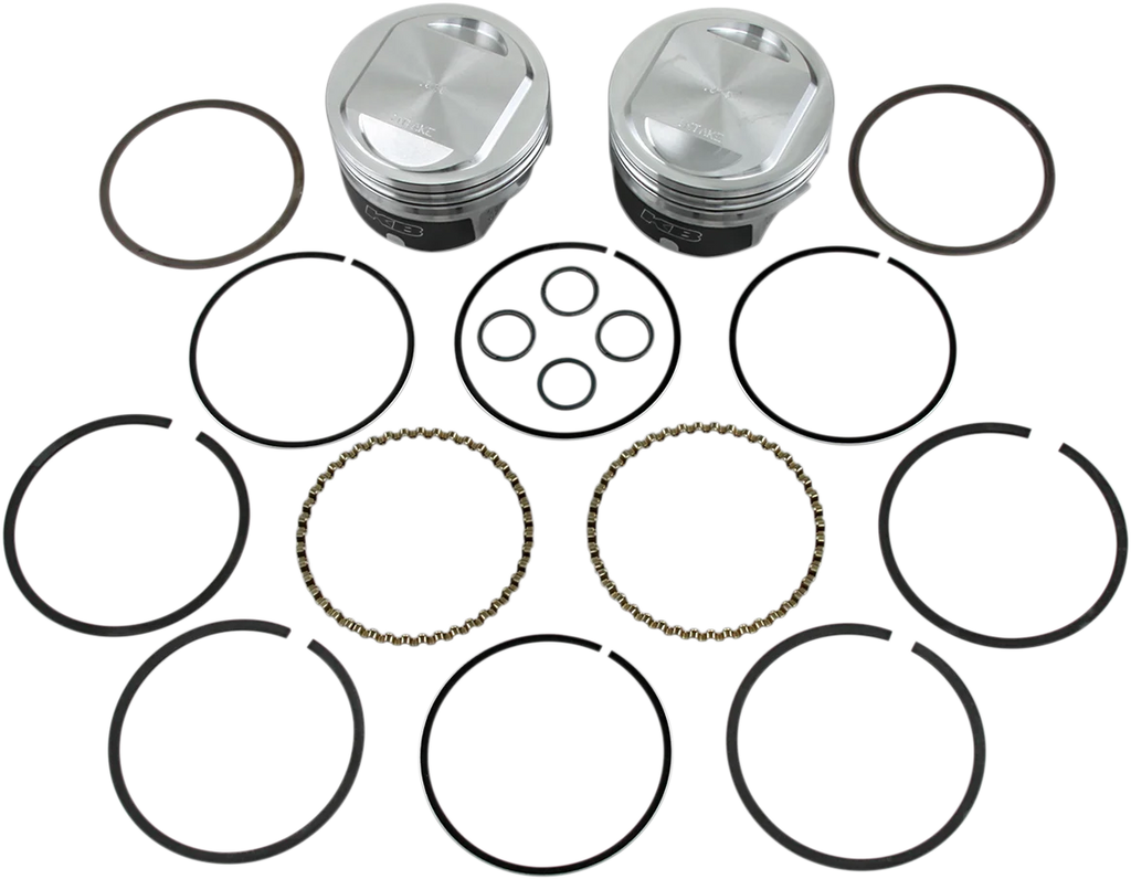 KB Performance Motorcycle Pistons Piston Kit KB411.010 - Main Product View