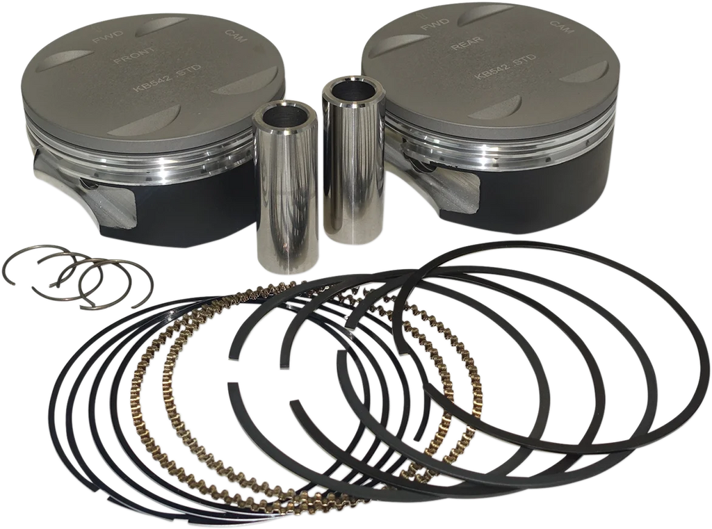 KB Performance Motorcycle Pistons Piston Kit - Standard - M8 KB542LCA.STD - Main Product View