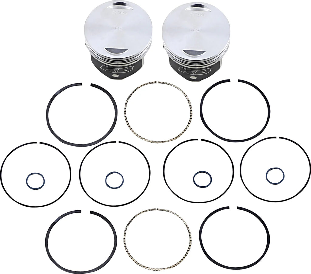 KB Performance Motorcycle Pistons Piston Kit - Twin Cam 88 KB425C.010 - Main Product View