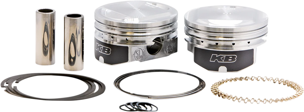 KB Performance Motorcycle Pistons Piston Kit - Twin Cam 88 KB425C.STD - Side View