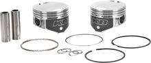 Load image into Gallery viewer, KB Performance Motorcycle Pistons Piston Kit - Twin Cam 88 KB425C.STD - Back View