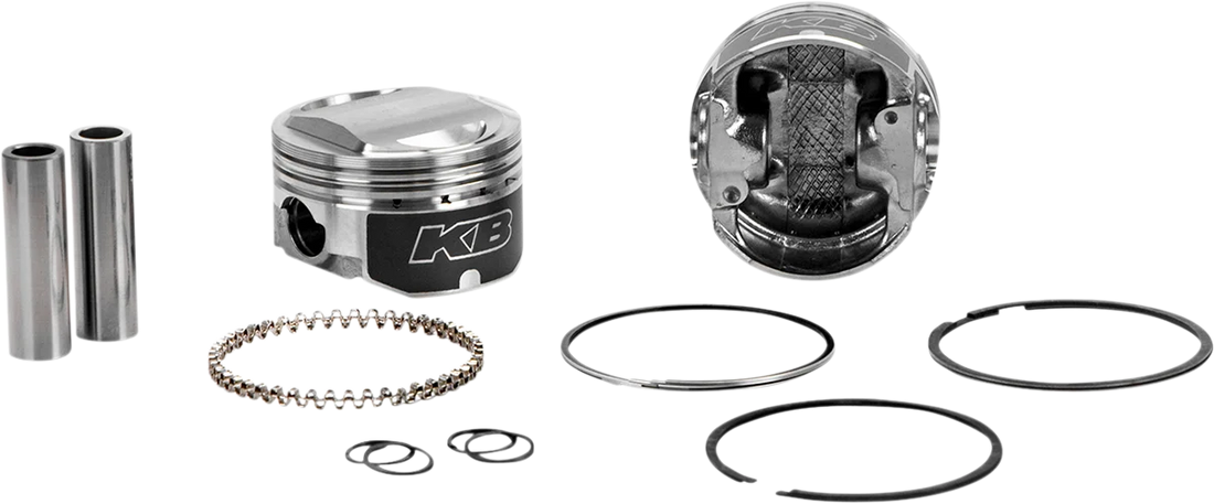 KB Performance Motorcycle Pistons Piston Kit - Twin Cam 88 KB426C.STD - Side View