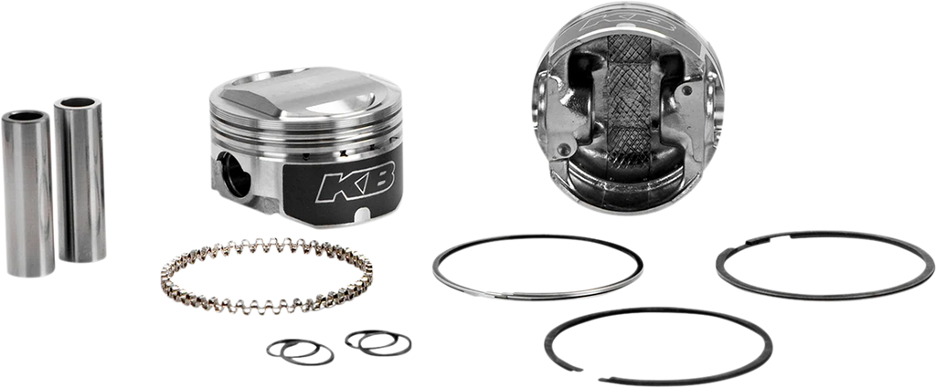 KB Performance Motorcycle Pistons Piston Kit - Twin Cam 88 KB426C.STD - Side View