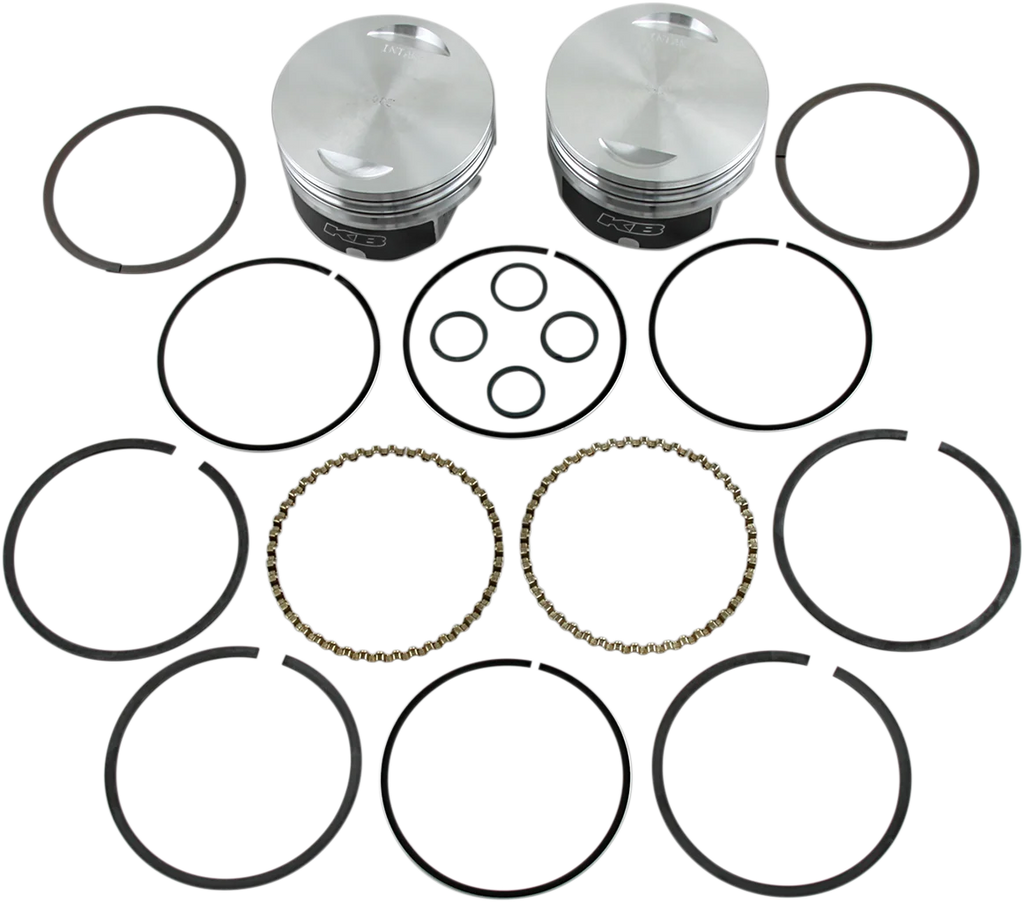 KB Performance Motorcycle Pistons Piston Kit - Twin Cam KB348.005 - Main Product View