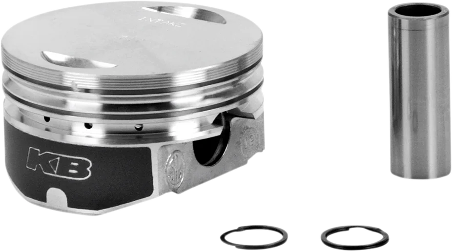 KB Performance Motorcycle Pistons Piston Kit - Twin Cam KB348.STD - Back View