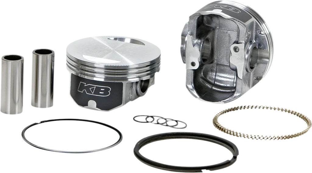 KB Performance Motorcycle Pistons Piston Kit - Twin Cam KB409C.STD - Side View