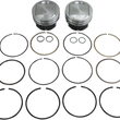 Load image into Gallery viewer, KB Performance Motorcycle Pistons Piston Kit - Twin Cam KB411.STD - Side View