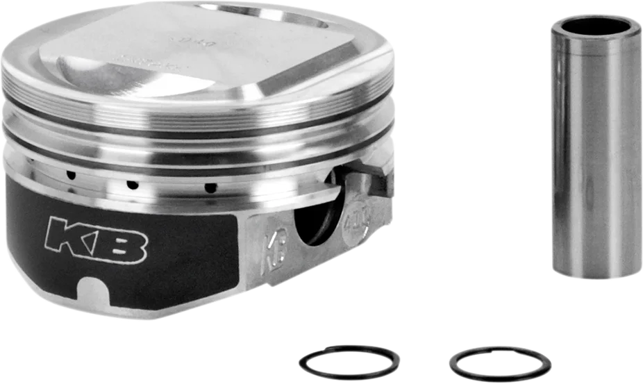 KB Performance Motorcycle Pistons Piston Kit - Twin Cam KB411.STD - Back View