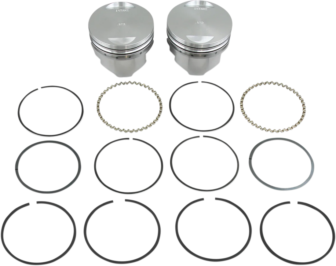 KB Performance Motorcycle Pistons Piston Kit - XL KB295.STD - Side View