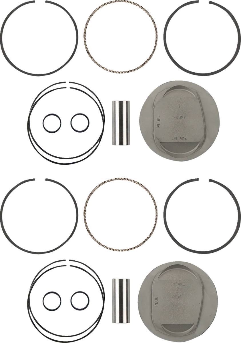 KB Performance Motorcycle Pistons Super-Duty Piston KB661LCA.STD - Side View