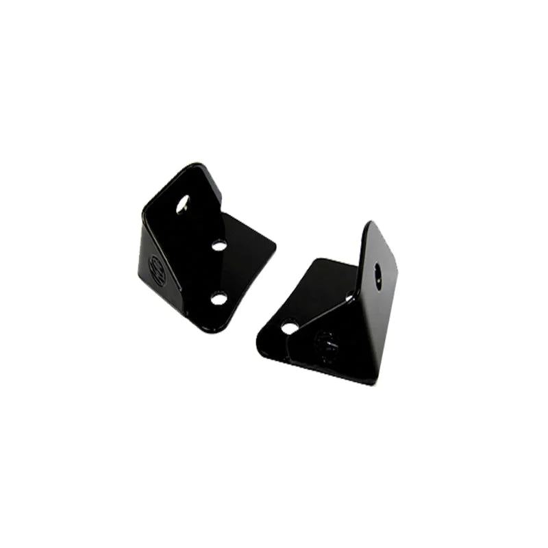 KC HiLiTES 07-18 Jeep JK A-Pillar Windshield Light Mount Bracket Set (Pair) - Black - Side View