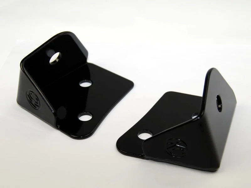 KC HiLiTES 07-18 Jeep JK A-Pillar Windshield Light Mount Bracket Set (Pair) - Black - Back View
