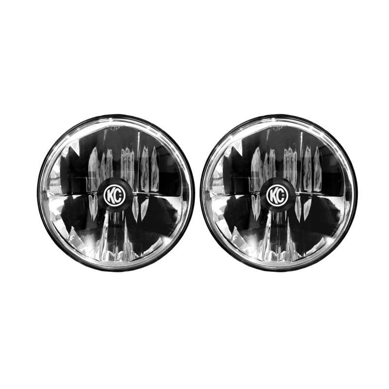 KC HiLiTES 07-18 Jeep JK (Not for Rubicon/Sahara) 7in. Gravity LED DOT Headlight (Pair Pack System) - Side View