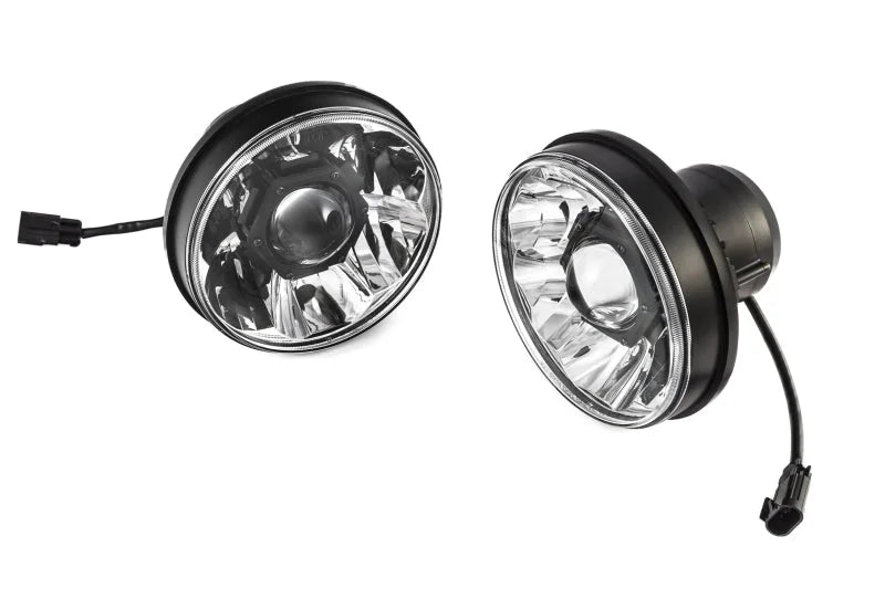 KC HiLiTES 07-18 Jeep JK (Not for Rubicon/Sahara) 7in. Gravity LED Pro DOT Headlight (Pair Pack Sys) - Additional View 6