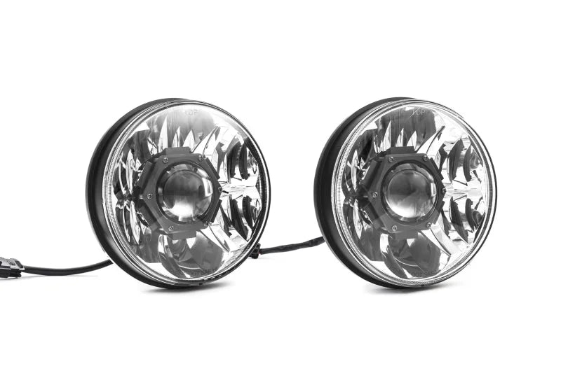 KC HiLiTES 07-18 Jeep JK (Not for Rubicon/Sahara) 7in. Gravity LED Pro DOT Headlight (Pair Pack Sys) - Additional View 9