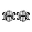 Load image into Gallery viewer, KC HiLiTES 10-18 Jeep JK 4in. Gravity G4 LED Light 10w SAE/ECE Clear Fog Beam (Pair Pack System) - Main Product View