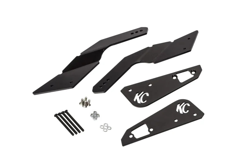 KC HiLiTES 17-19 Can-Am Maverick X3 Pro6 LED Mounting Bracket Set (Brackets Only) - Back View