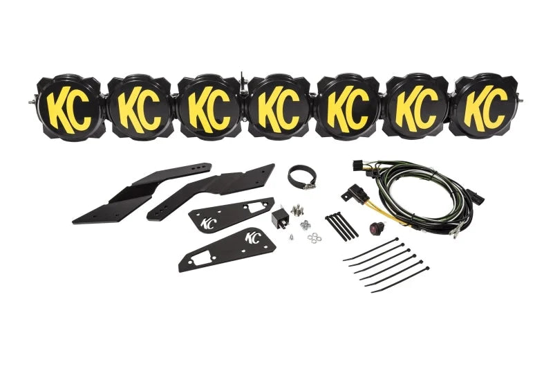 KC HiLiTES 17-19 Can-Am Maverick X3 Pro6 LED Mounting Bracket Set (Brackets Only) - Installation View