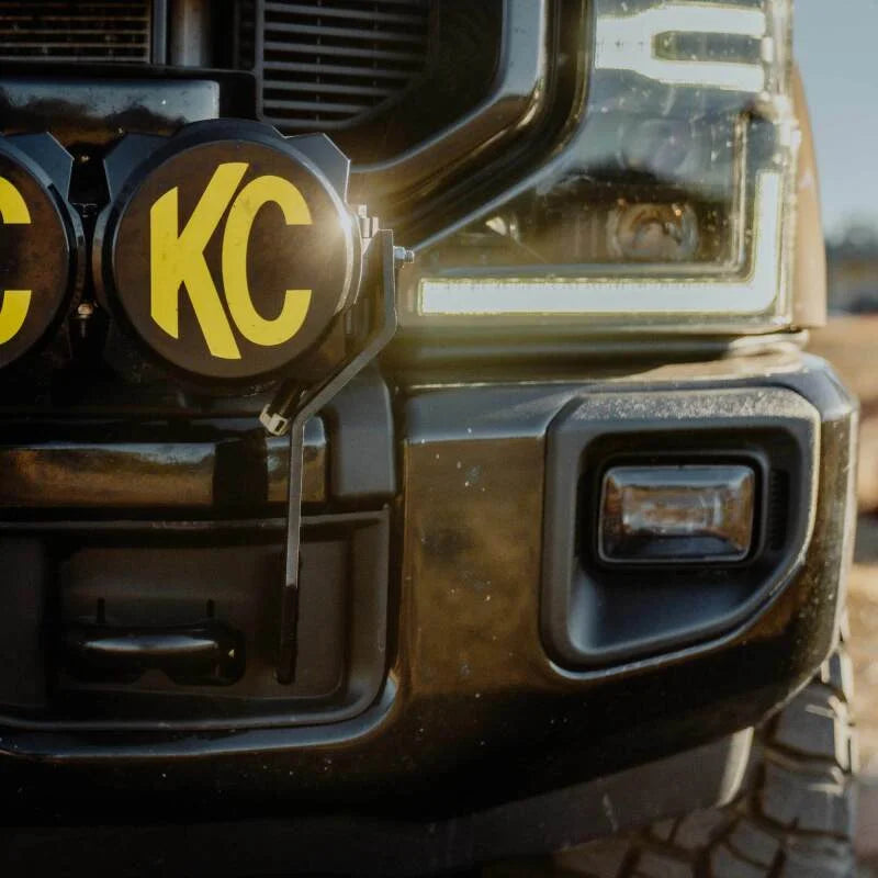 KC HiLiTES 17-24 Ford Super Duty GEN 4-5 Light Bar Mount Front Bumper - Installation View