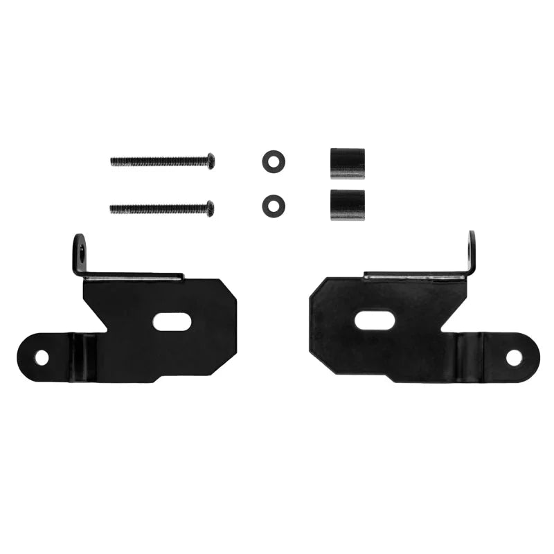 KC HiLiTES 18-19 Jeep Wrangler JL A-Pillar Light Mount Bracket Set (Pair) - Black - Additional View 5