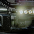 Load image into Gallery viewer, KC HiLiTES 2017+ Ford Super Duty Front Bumper Light Bar Mount For 40in Flex Era LED Light Bar - Side View