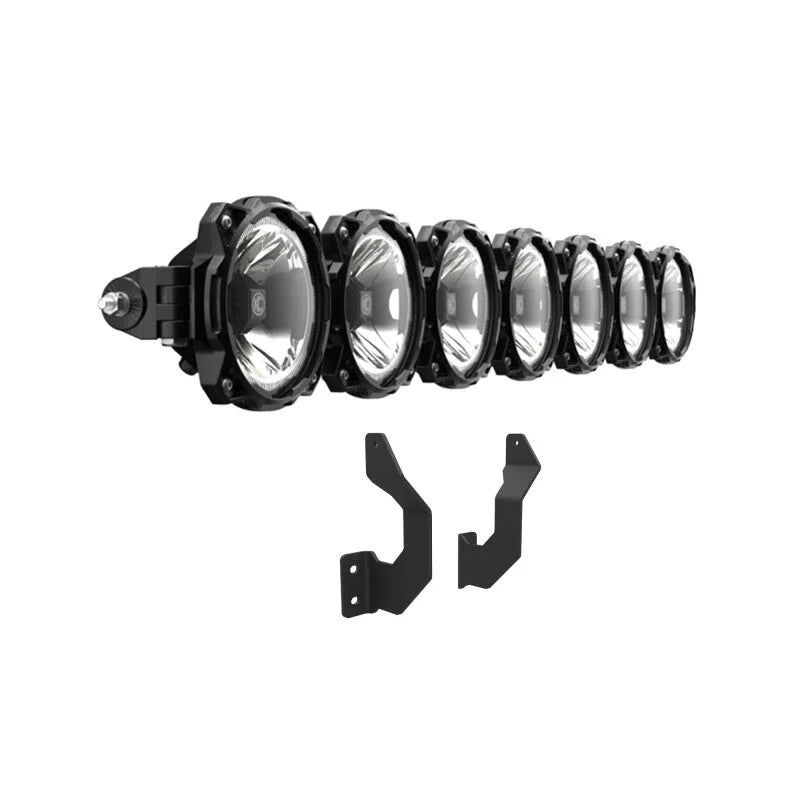 KC HiLiTES 2017+ Ford Super Duty Gravity LED Pro6 7-Light Bar Kit - Front Bumper - Additional View 15