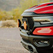 Load image into Gallery viewer, KC HiLiTES 2019+ RAM 1500 Rebel/TRX Grill Mount Light Brackets for Two Lights - Side View