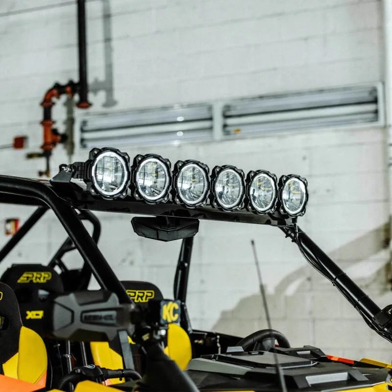 KC HiLiTES 2020+ Polaris RZR Turbo R/Pro XP 39in. Pro6 Gravity LED 6-Light 120w Combo Beam - Side View