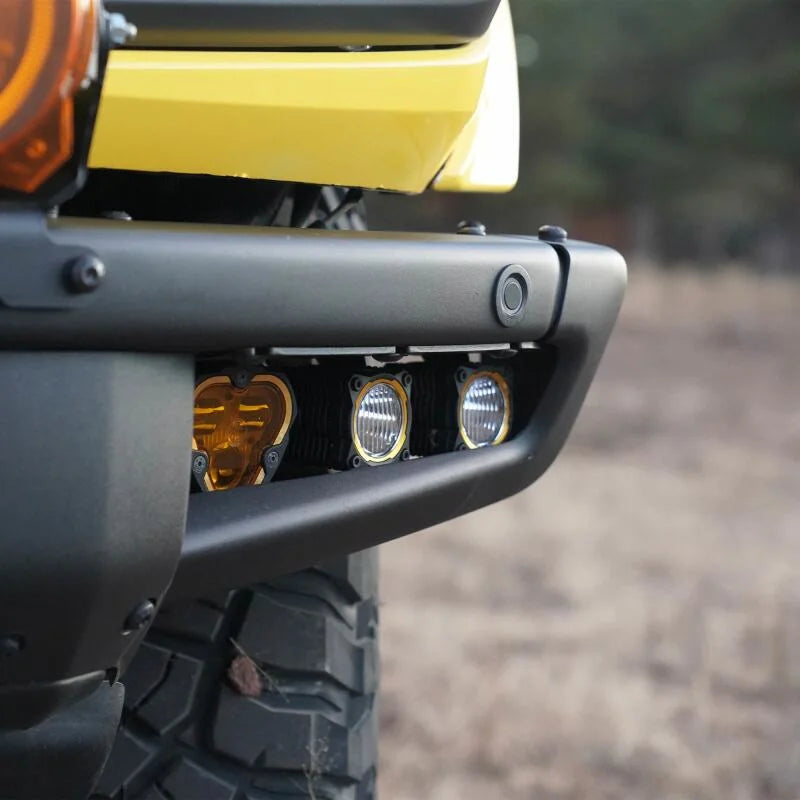 KC HiLiTES 2021+ Ford Bronco FLEX ERA 3 Dual Mode SAE Fog Light Pocket Kit - Side View