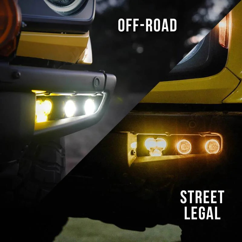 KC HiLiTES 2021+ Ford Bronco FLEX ERA 3 Dual Mode SAE Fog Light Pocket Kit - Additional View 7