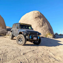 Load image into Gallery viewer, KC HiLiTES 2021+ Jeep Wrangler 4XE 50in Overhead Light Bar Mounting Bracket Set - Installation View