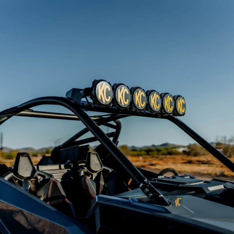 KC HiLiTES 2022+ Polaris RZR Pro XP 39in. Pro6 Gravity LED 6-Light 120w Combo Beam - Back View