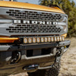 Load image into Gallery viewer, KC HiLiTES 21-24 Ford Bronco Front Bumper Light Bar Mount (For 30in FLEX ERA LED Light Bar) - Side View