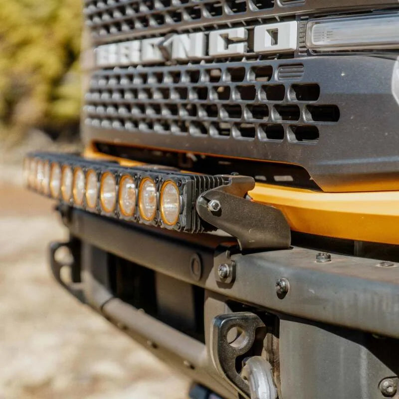 KC HiLiTES 21-24 Ford Bronco Front Bumper Light Bar Mount (For 30in FLEX ERA LED Light Bar) - Back View
