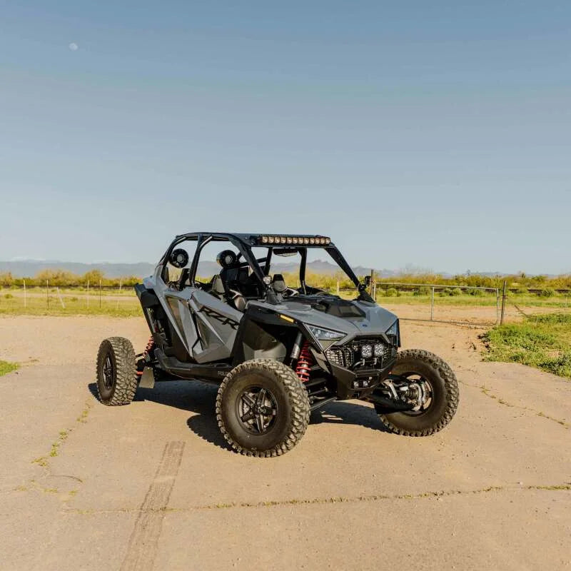 KC HiLiTES 22-24 Polaris RZR Pro R Light Bar Mount for 30in FLEX ERA LED Light Bar - Overhead - Side View
