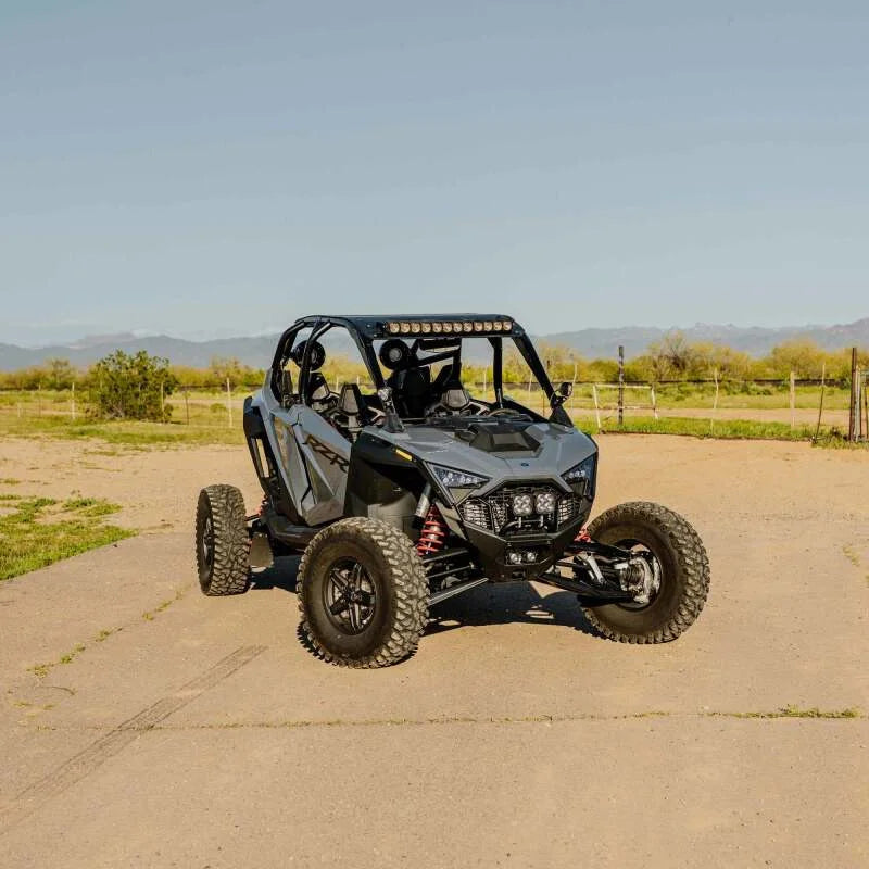 KC HiLiTES 22-24 Polaris RZR Pro R Light Bar Mount for 30in FLEX ERA LED Light Bar - Overhead - Installation View
