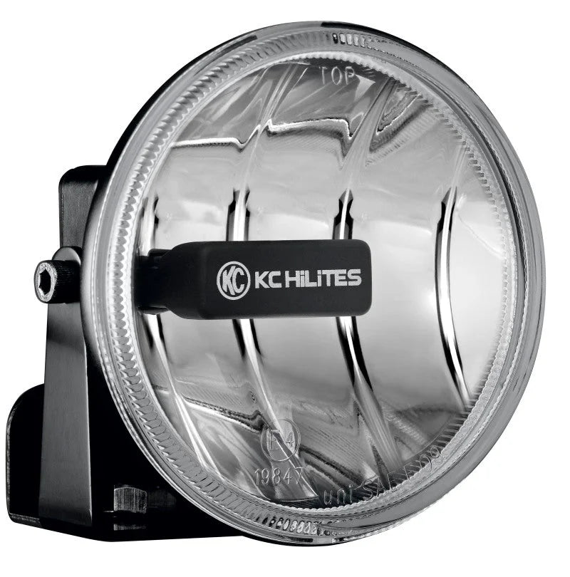 KC HiLiTES 4in. Gravity G4 LED Light 10w SAE/ECE Clear Fog Beam (Single) - Side View