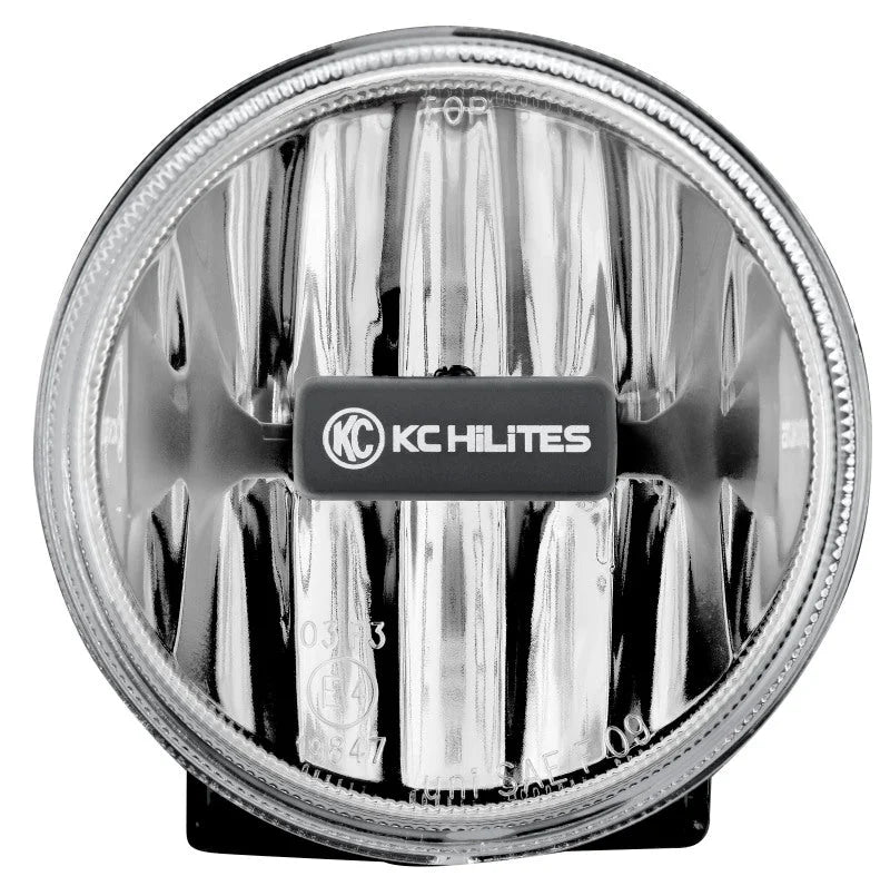 KC HiLiTES 4in. Gravity G4 LED Light 10w SAE/ECE Clear Fog Beam (Single) - Back View