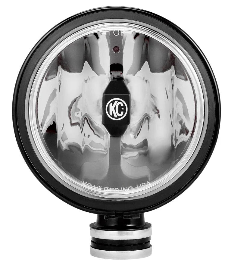 KC HiLiTES 6in. Daylighter Gravity G6 LED Light 20w SAE/ECE Driving Beam (Single) - Black SS - Side View