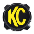 Load image into Gallery viewer, KC HiLiTES 6in. Hard Cover for Gravity Pro6 LED Lights (Single) - Black w/Yellow KC Logo - Side View