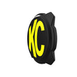 Load image into Gallery viewer, KC HiLiTES 6in. Hard Cover for Gravity Pro6 LED Lights (Single) - Black w/Yellow KC Logo - Back View