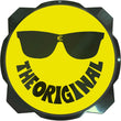 Load image into Gallery viewer, KC HiLiTES 6in. Hard Cover for Gravity Pro6 LED Lights (Single) - Smiley Face- Yellow/Black KC Logo - Main Product View